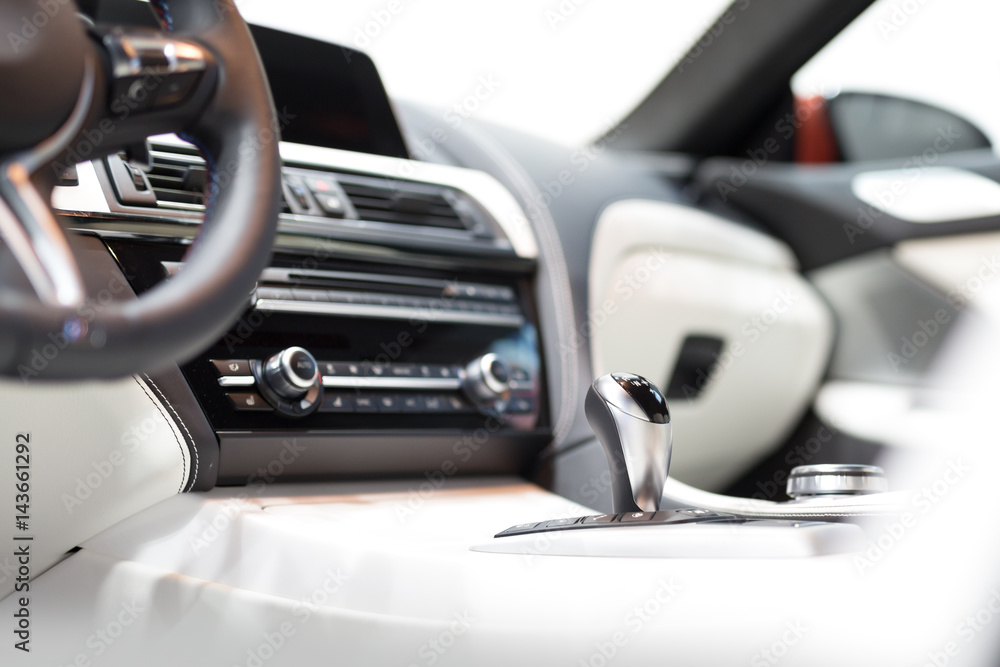 Modern car interior