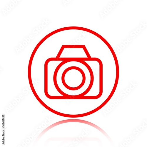 camera icon stock vector illustration flat design