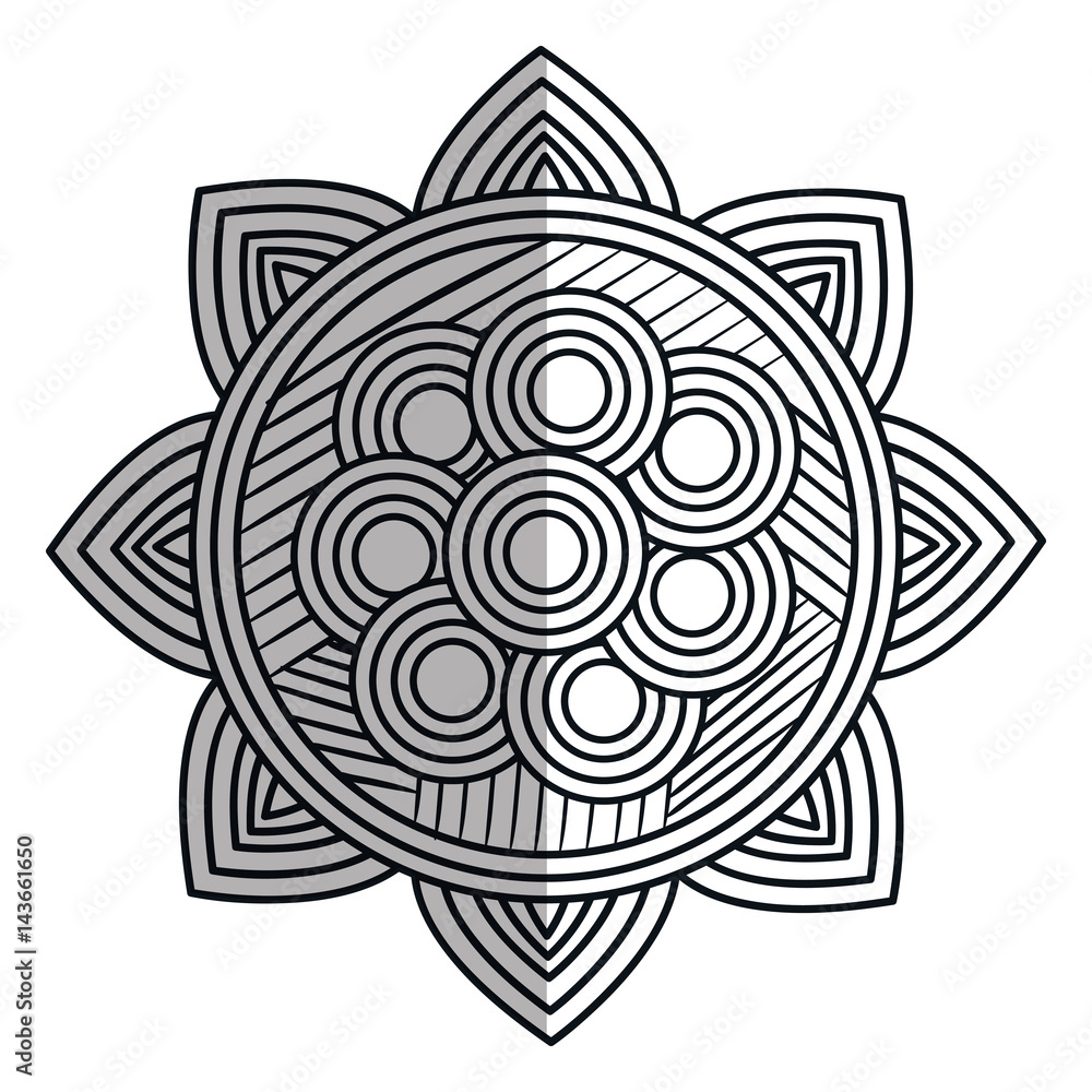 mandala art isolated icon mandala art isolated icon