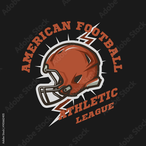 American football helmet emblem.