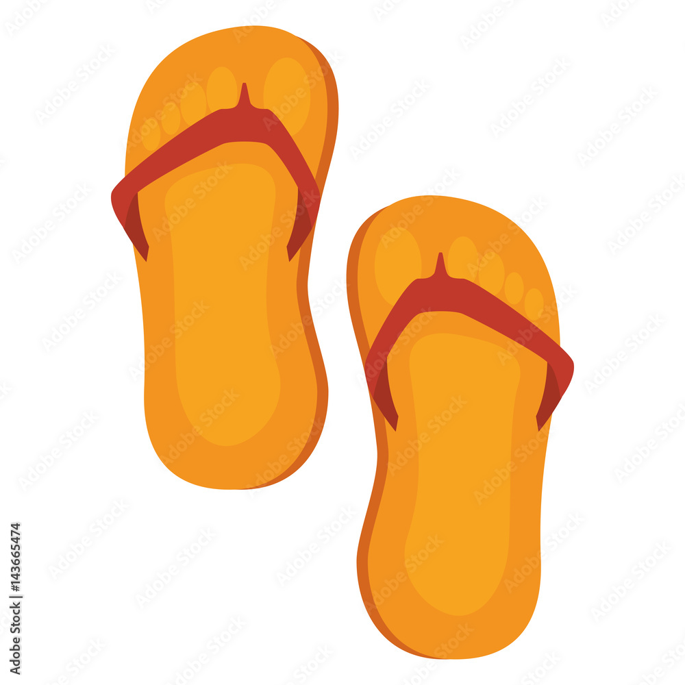 flip flops isolated icon flip flops isolated icon