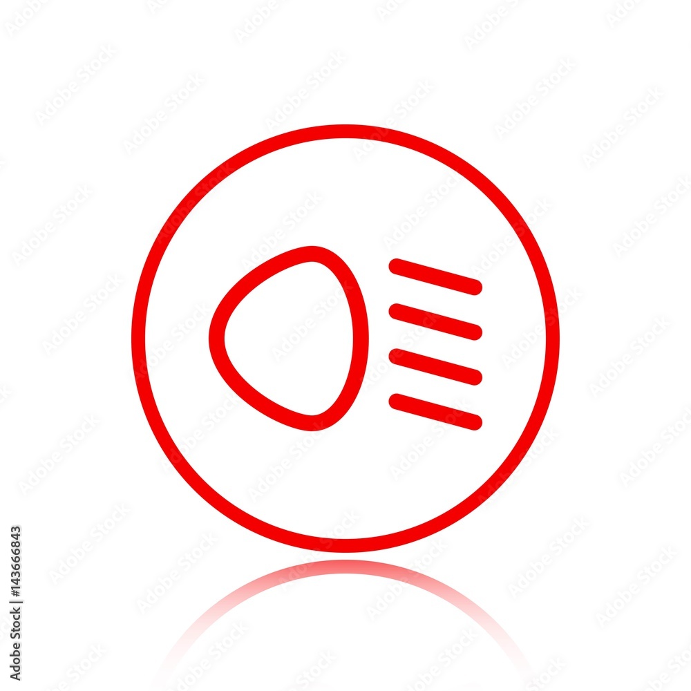 dipped beam icon stock vector illustration flat design dipped beam icon stock vector illustration flat design