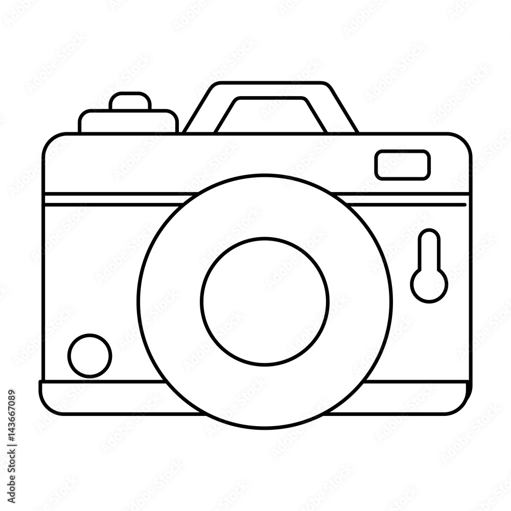 camera photographic isolated icon camera photographic isolated icon