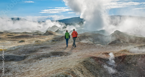Geyser (geothermal area) Sol de Manana in Eduardo Avaroa National Reserve - Altiplano, Bolivia, South America