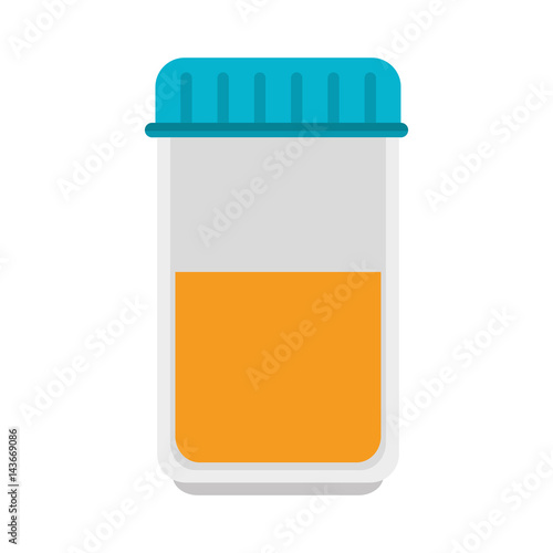 medical bottle plastic icon
