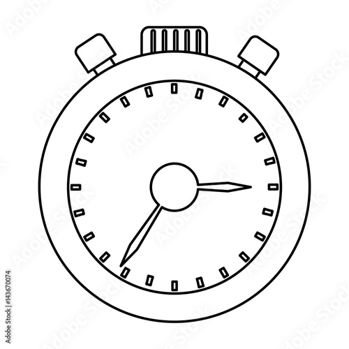 chronometer watch isolated icon