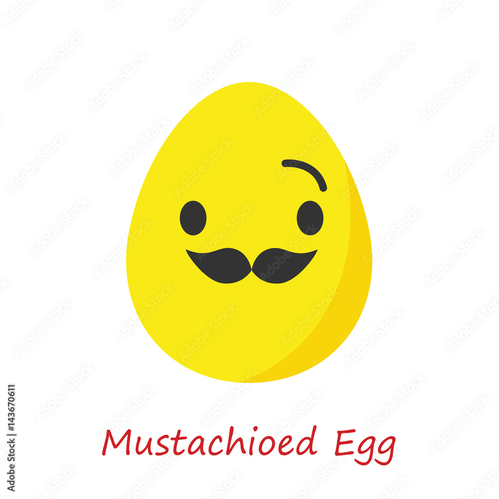 Fototapeta premium Banner Egg Emotions. Vector illustration.