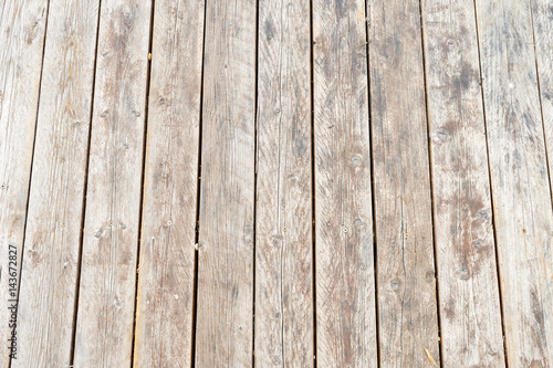 old wooden board, horizontal frame, top view