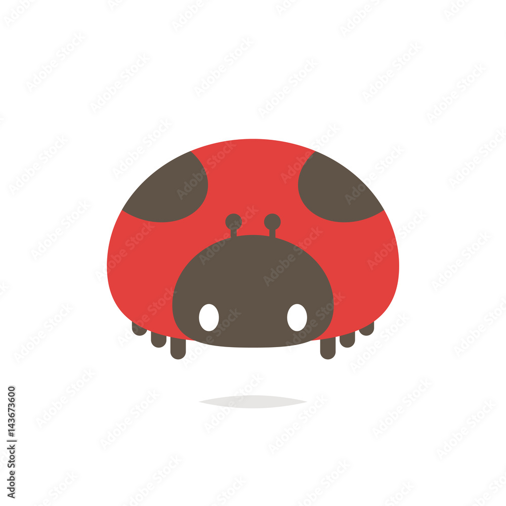 Obraz premium Cute ladybug vector