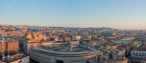 Napoli, Italy. Wonderful landscape on the city and its districts