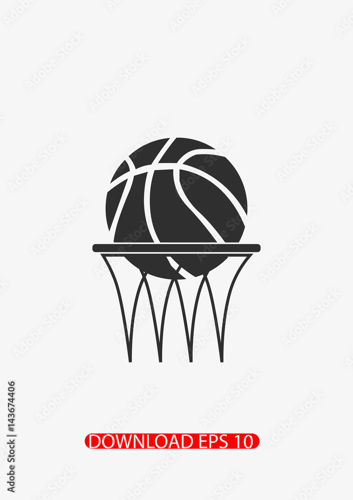 Basketbal icon, Vector Basketbal icon, Vector