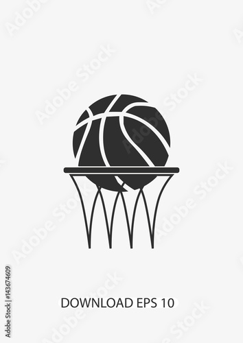 Basketbal icon, Vector