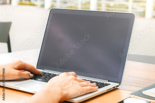 Girl using laptop