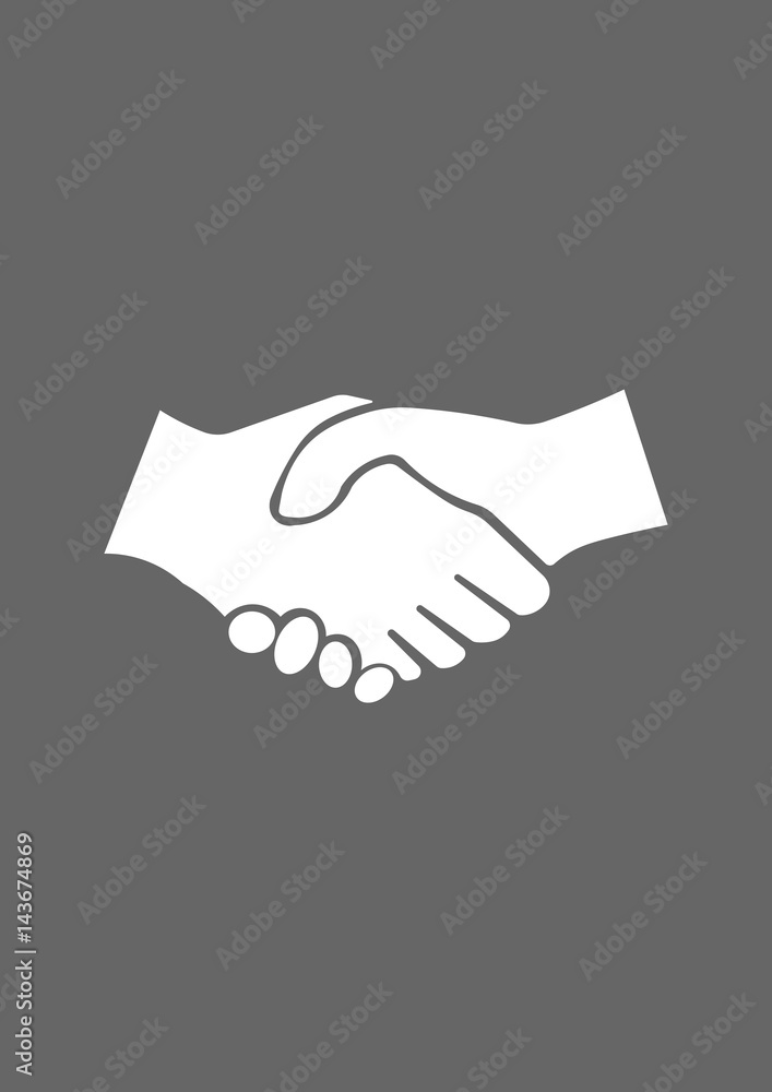 Handshake icon, Vector