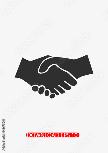 Handshake icon, Vector