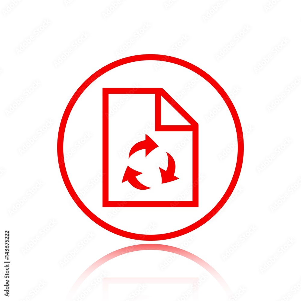 paper recycling icon stock vector illustration flat design paper recycling icon stock vector illustration flat design