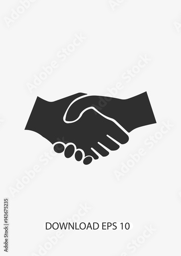 Handshake icon, Vector