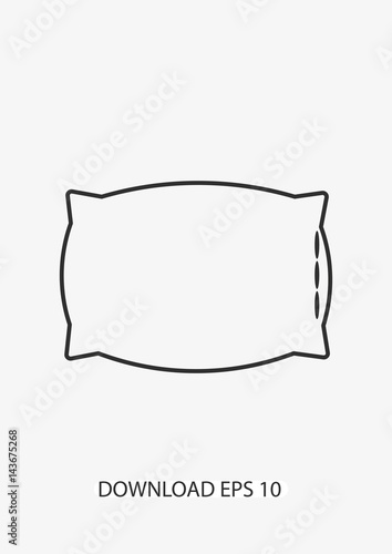 Pillow icon, Vector