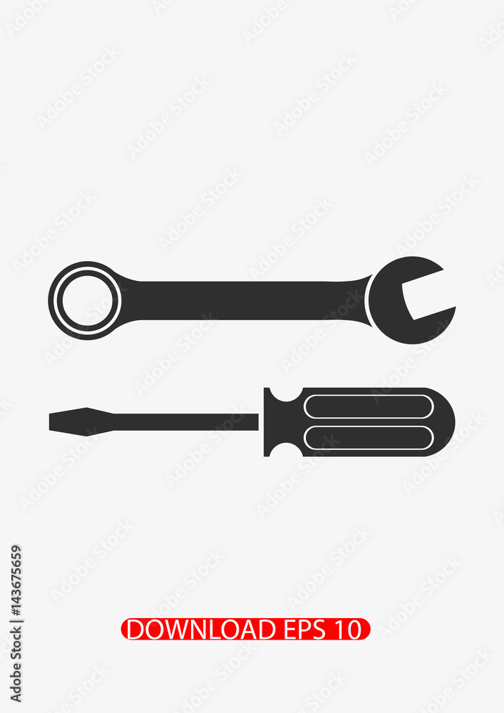 Tools icon, Vector Tools icon, Vector