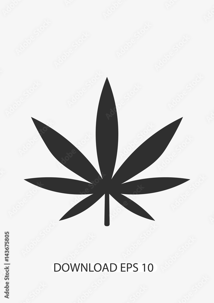 Marijuana icon, Vector