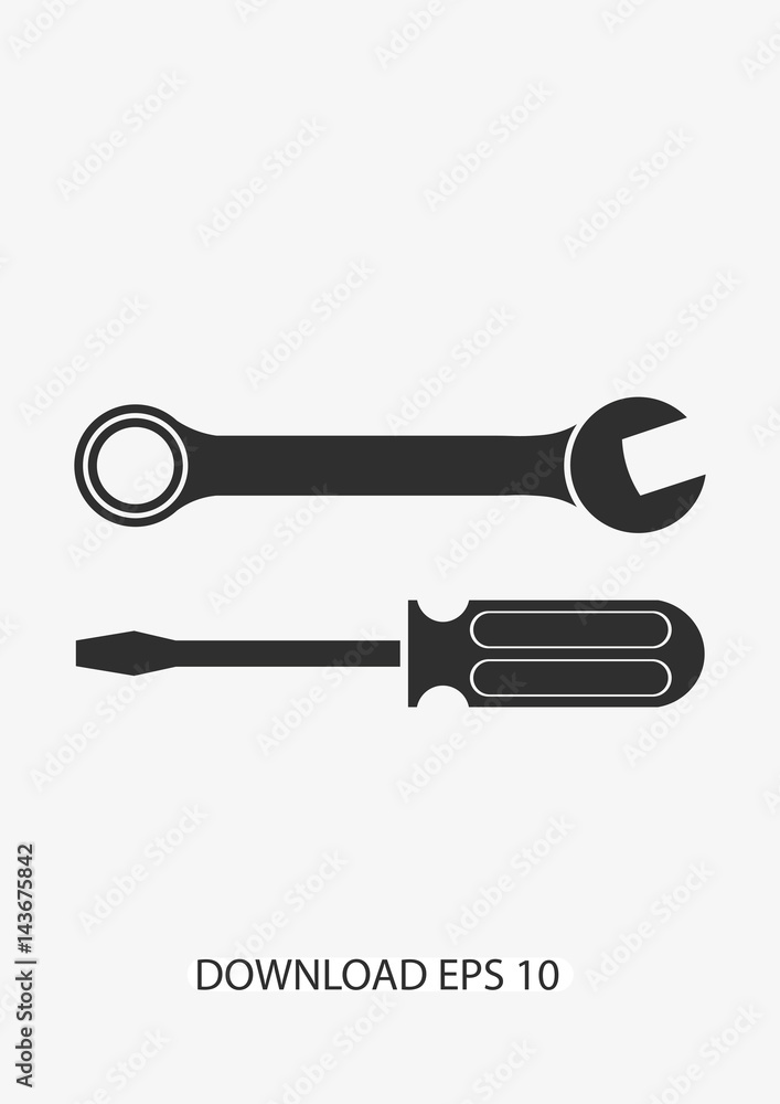 Tools icon, Vector Tools icon, Vector
