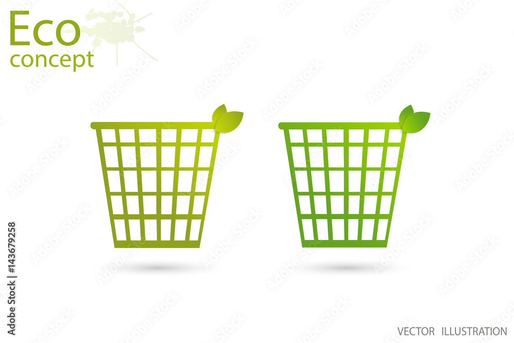 Trash can green. Trash can green.