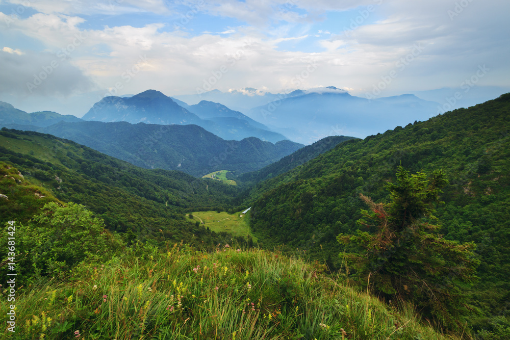 High above the Alpe di Ledro, Trentino, Alps, Italy High above the Alpe di Ledro, Trentino, Alps, Italy