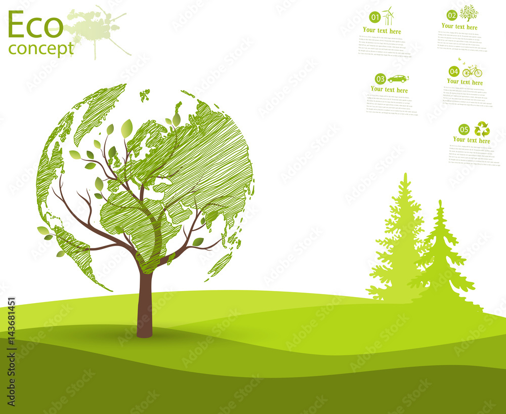 Obraz premium The concept of ecology.