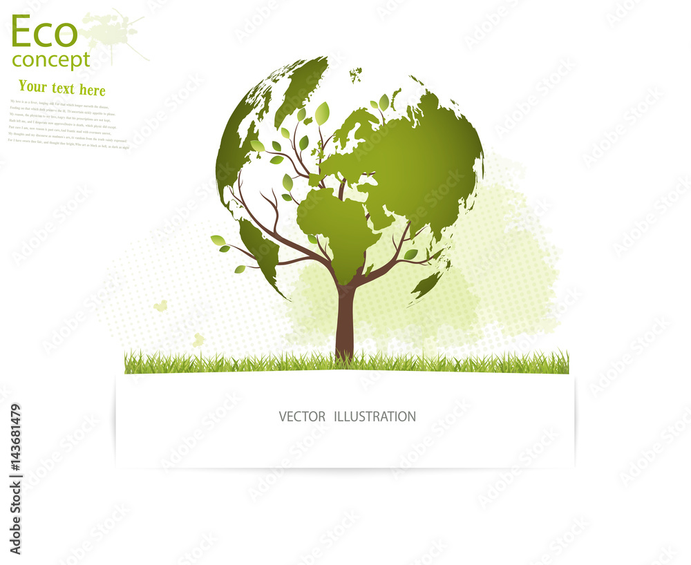 Obraz premium The concept of ecology.