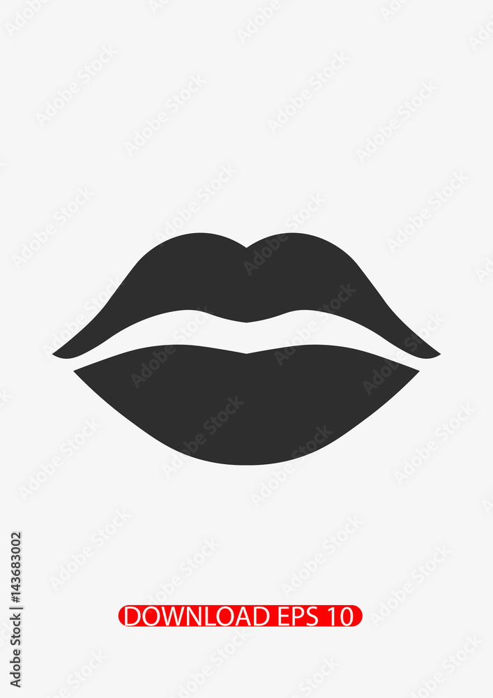 Lips icon, Vector Lips icon, Vector