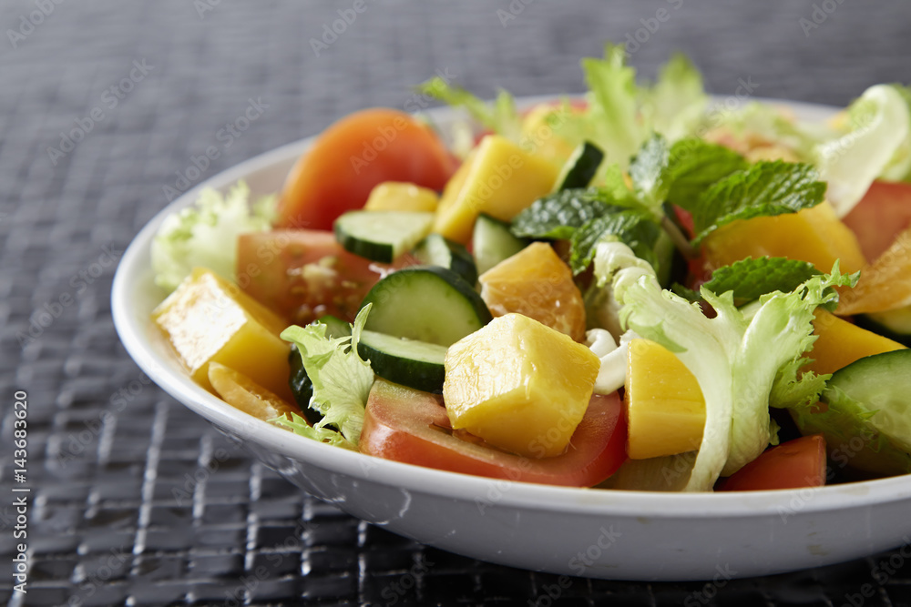 Colorful summer Vegetable salad Colorful summer Vegetable salad