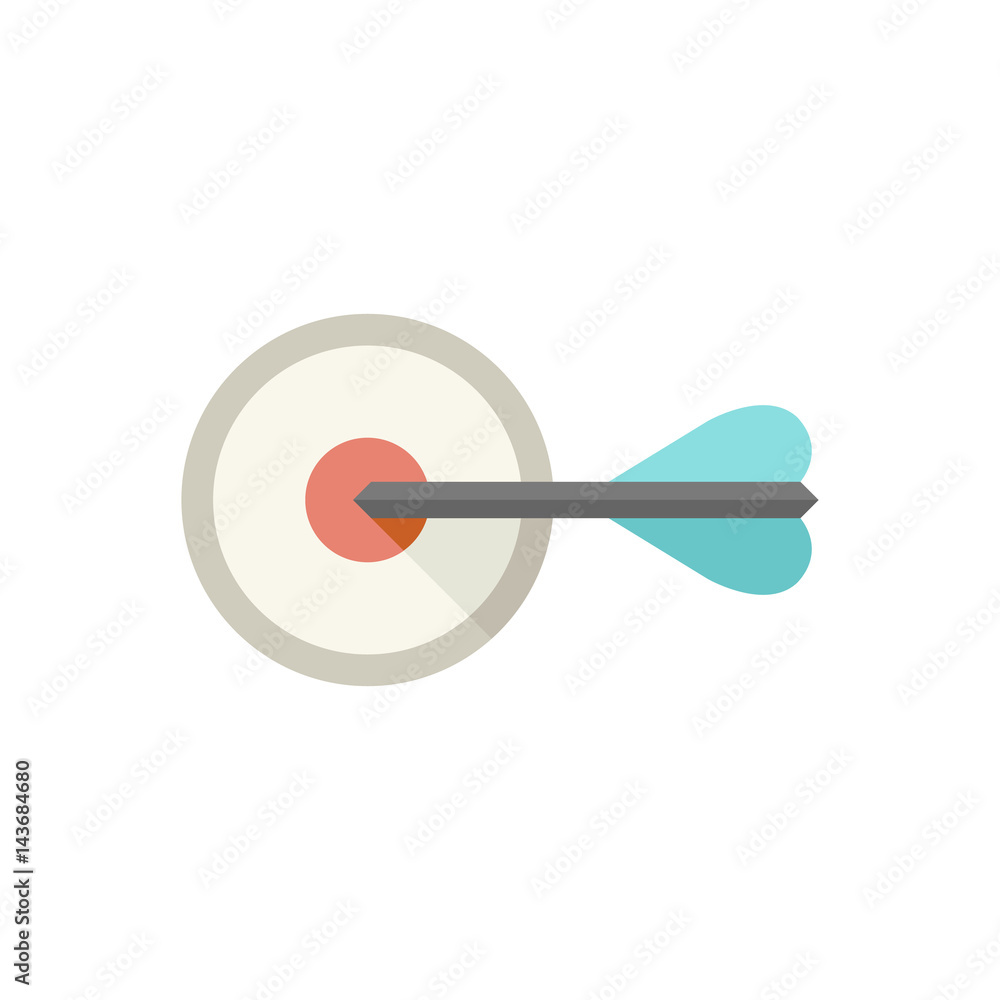 Flat icon - Arrow bullseye Flat icon - Arrow bullseye