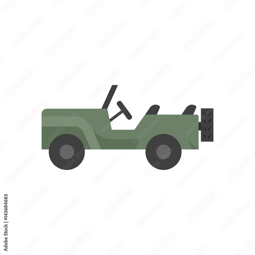 Flat icon - Military vehicle Flat icon - Military vehicle
