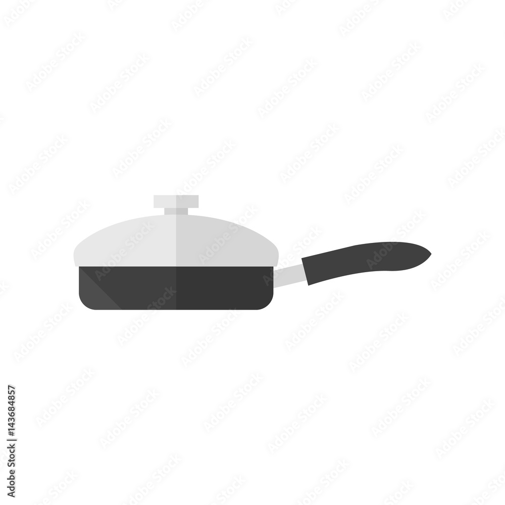 Obraz premium Flat icon - Cooking pan