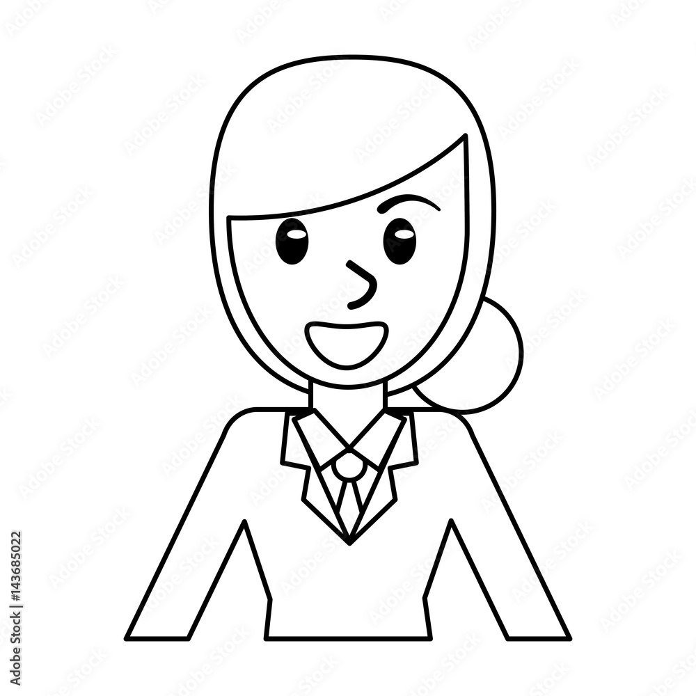 outlined portrait woman female smile vector illustration eps 10 outlined portrait woman female smile vector illustration eps 10