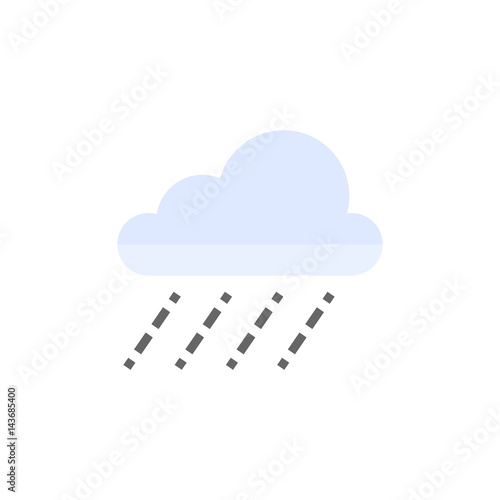 Flat icon - Rain cloud