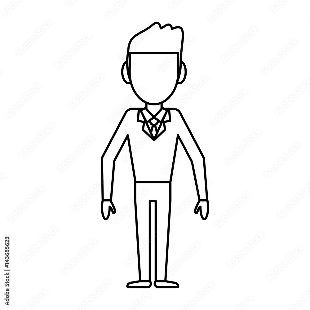 outlined man male avatar image vector illustration eps 10 outlined man male avatar image vector illustration eps 10
