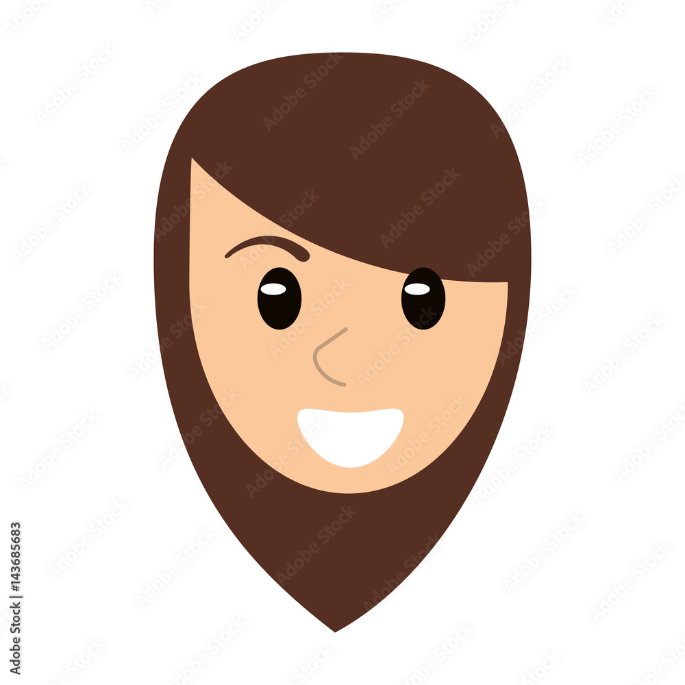 face woman head cartoon vector illustration eps 10 face woman head cartoon vector illustration eps 10