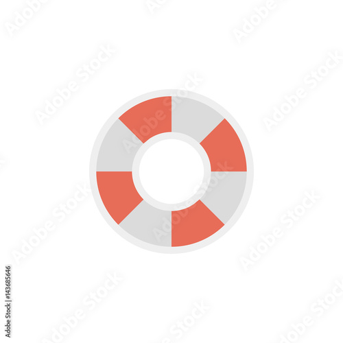 Flat icon - Ring buoy
