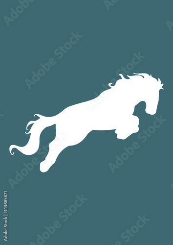 Horse attack icon, Vector