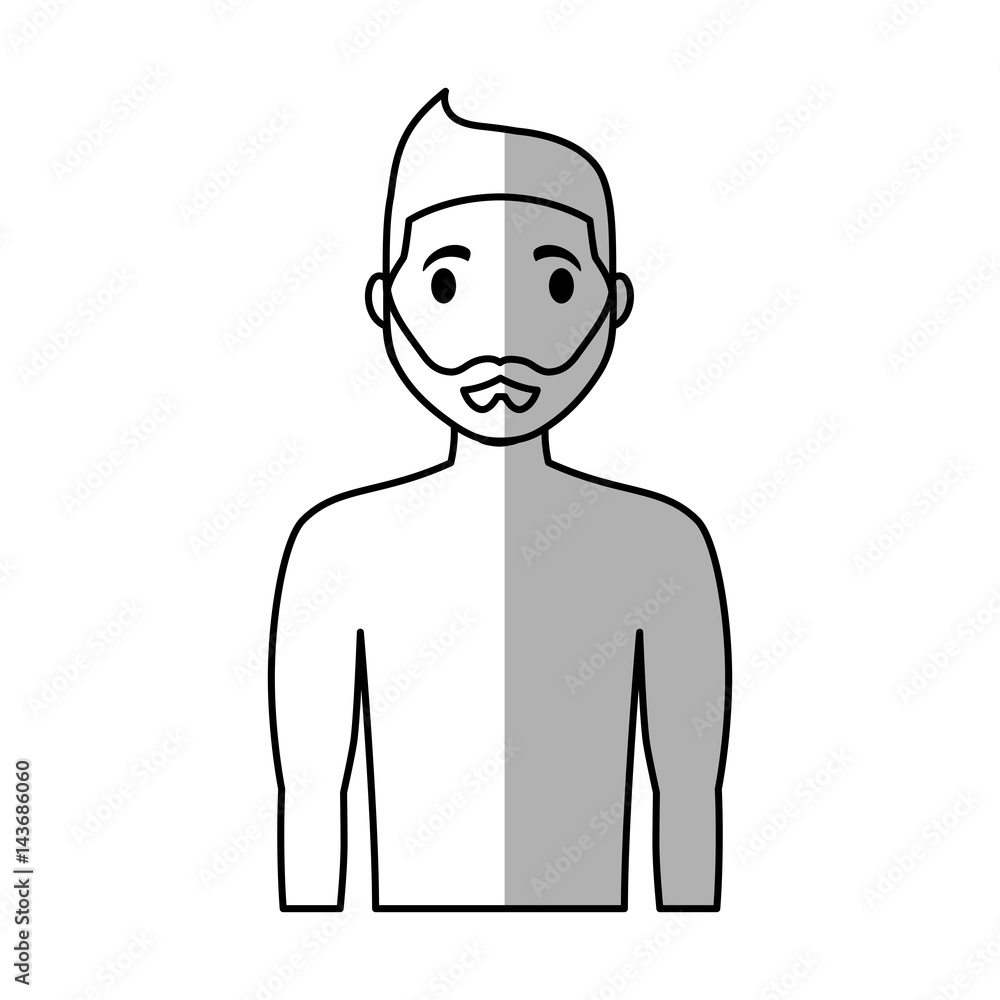 man cartoon icon over white background. vector illustration man cartoon icon over white background. vector illustration
