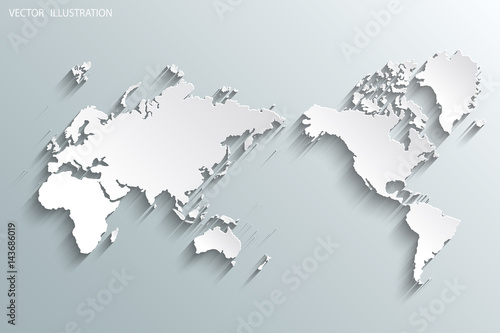  World map.