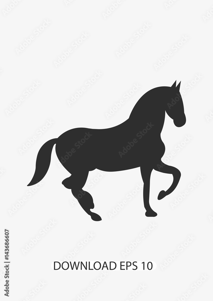 Dancing Horse icon, Vector