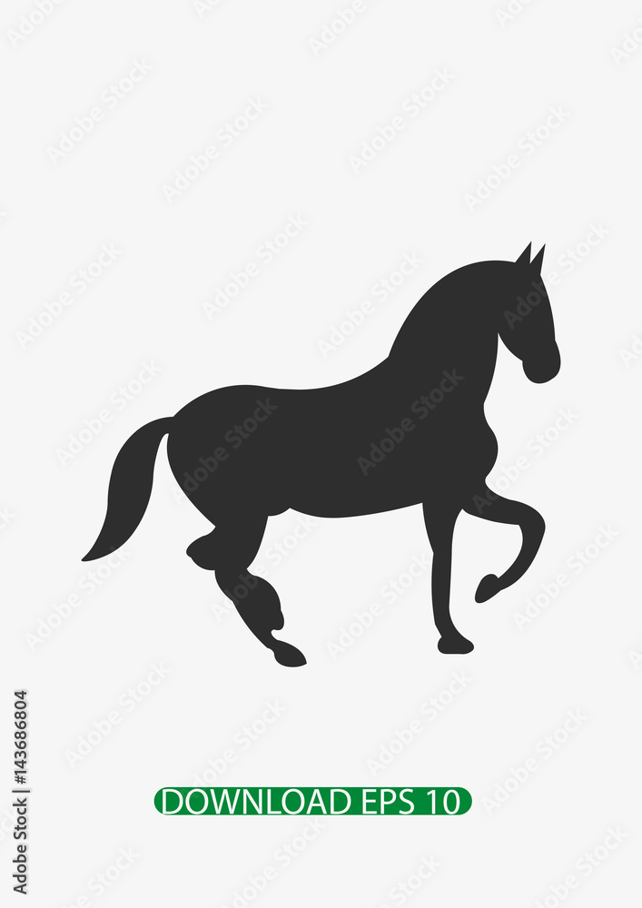 Dancing Horse icon, Vector