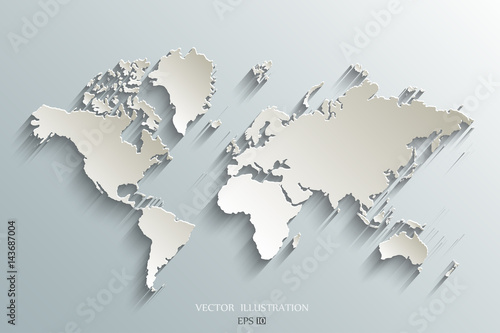  World map. photo
