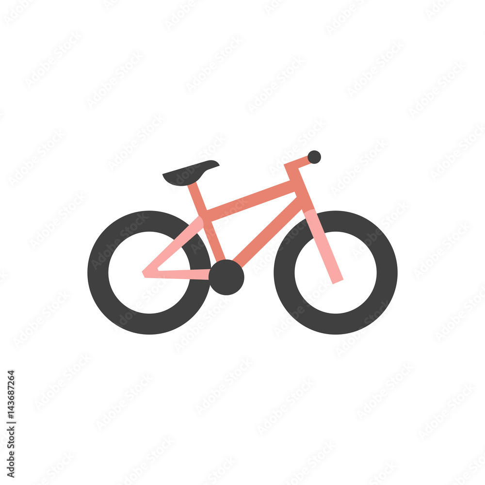 Obraz premium Flat icon - Fat tyre bicycle