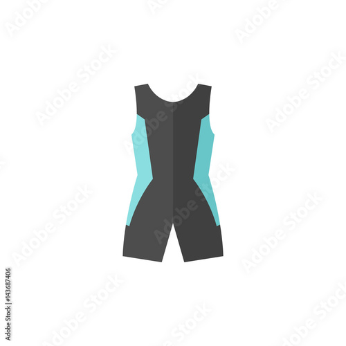 Flat icon - Triathlon suit