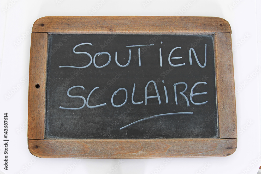 Fototapeta premium ardoise soutien scolaire