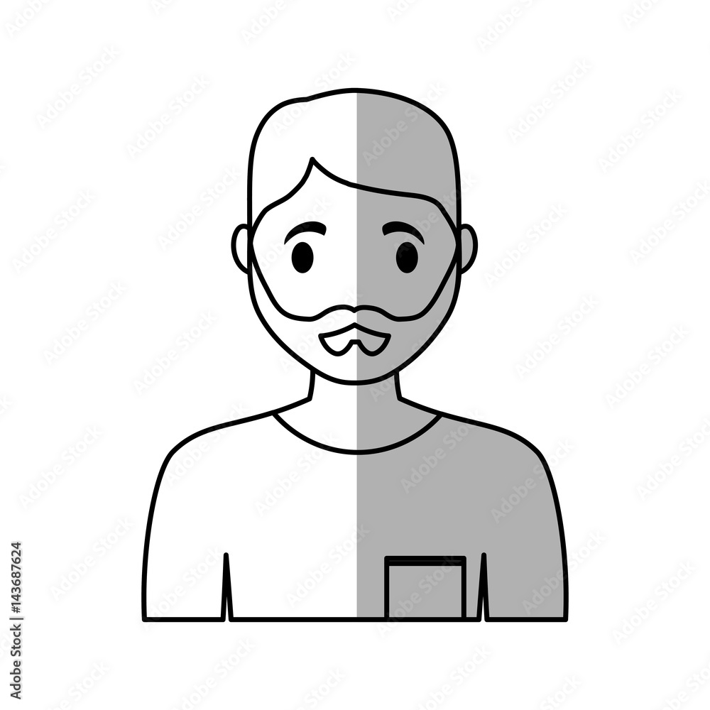 man cartoon icon over white background. vector illustration man cartoon icon over white background. vector illustration