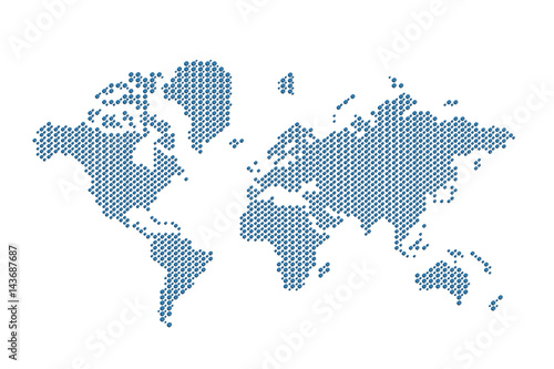  World map.